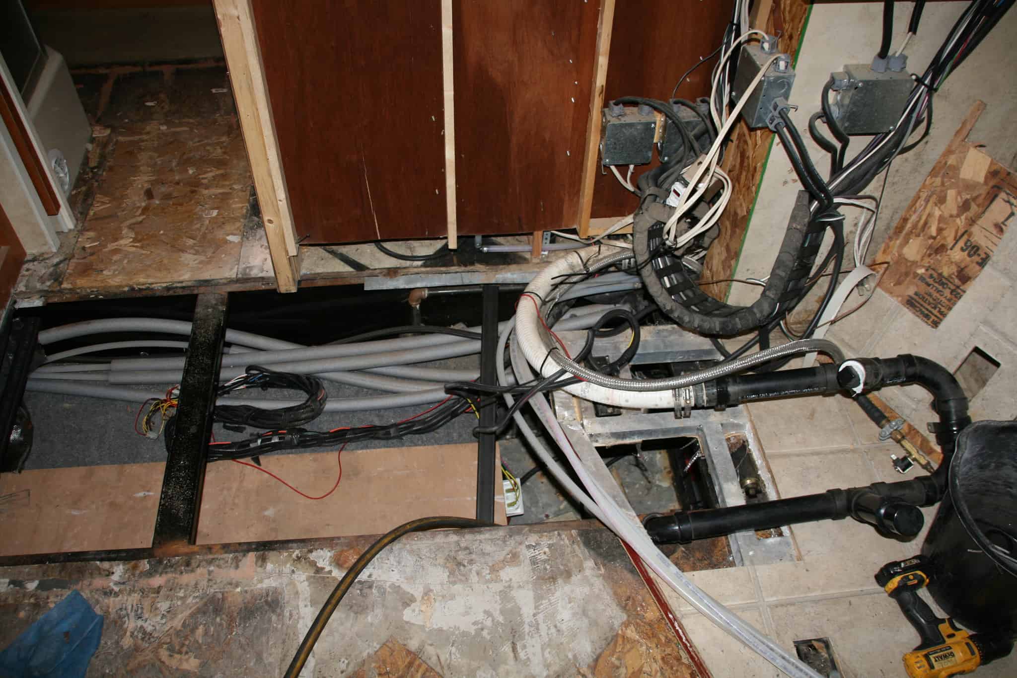 The floor had to be strengthened.